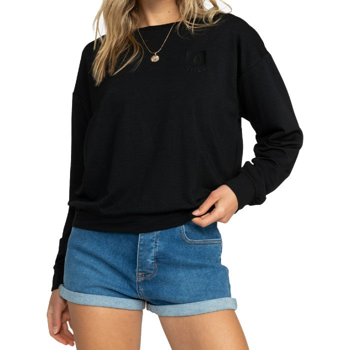 ROXY SURFING BY MOONLIGHT A SWEATER - ANTHRACITE