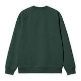 CARHARTT WIP CHASE SWEATER - DISCOVERY GREEN/GOLD