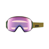 ANON M4 WINTERSPORT GOGGLES (TORIC) + BONUS LENS + MFI FACE MASK - GREEN/PERCEIVE VARIABLE GREEN/PERCEIVE CLOUDY PINK